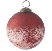 Snow Kissed Frosted Mercury Glass Ornament Sets