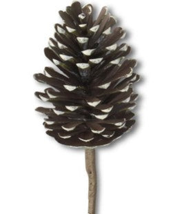 Set of 2 Real Touch Natural Woodland Pinecone Picks